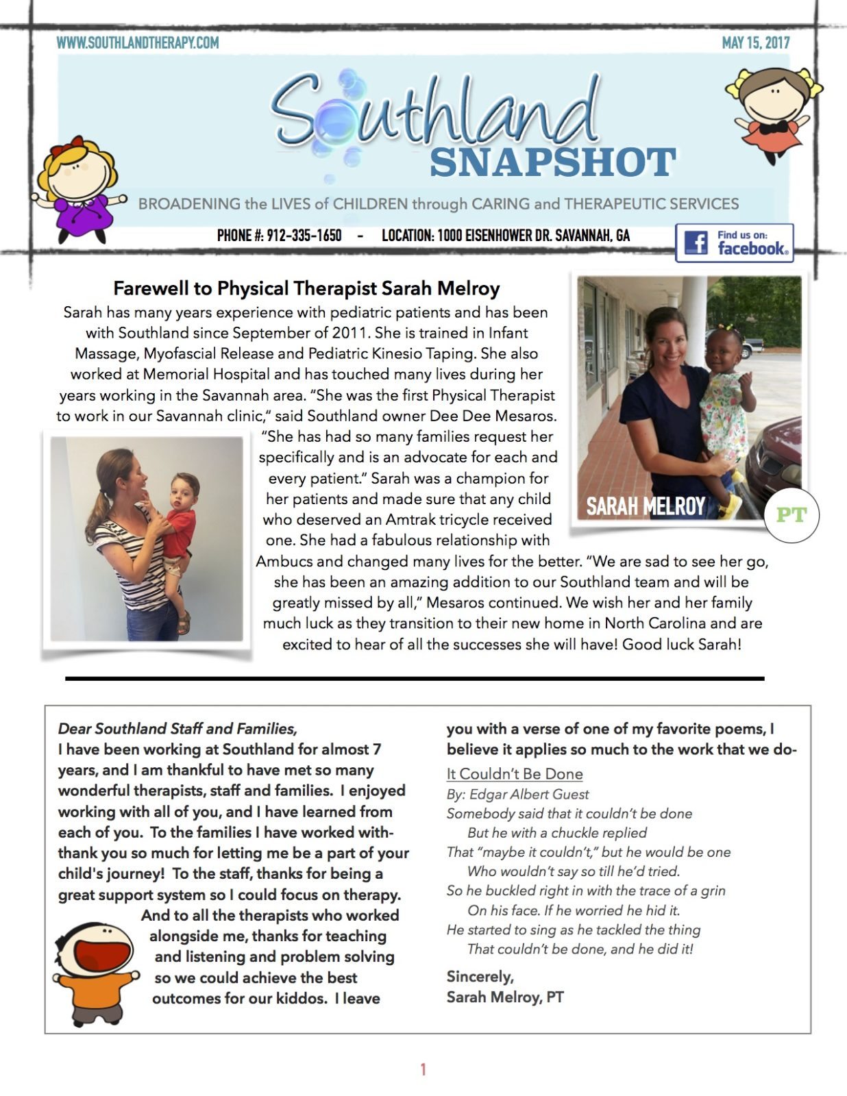 Page 1 of May Snapshot